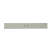 Moderne einfache Monogram Sage Mix & Match Wedding Einladungsbanderole (Flach)