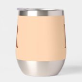 Moderne, einfache Monogramm-Beige (Rechts)