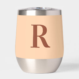 Moderne, einfache Monogramm-Beige