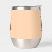 Moderne, einfache Monogramm-Beige (Links)