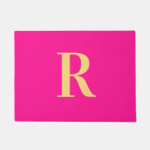 Moderne einfache Monogramm Fußmatte (Vorderseite)