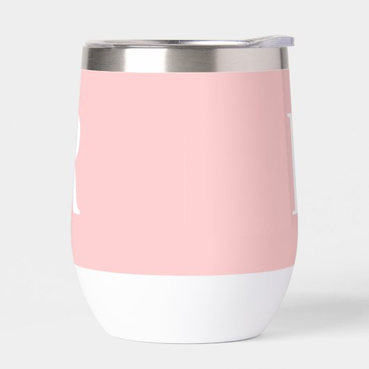 Moderne einfache Monogramm Rosa (Links)