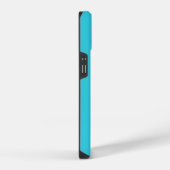 Moderne einfache Monogramm Teal Aqua iPhone Hülle (Rechte Seite)