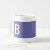 Moderne einfache monogrammierte Anfangsbuchstabe m Kaffeetasse (Vorderseite Links)