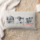 Moderne, einfache Multi-Foto-Wohngestaltung Lendenkissen (Decke)