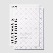 Moderne, einfache, mutige Schwarze Typografie Hoch Pergament Einladungen (Versetzt (Einladung))