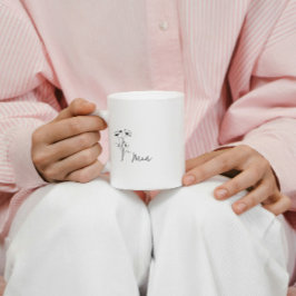 Moderne einfache Nana-Tasse Kaffeetasse