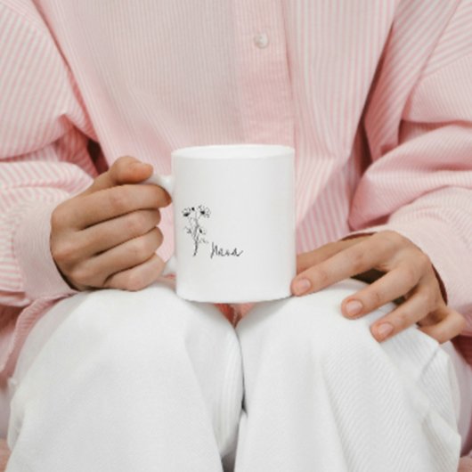 Moderne einfache Nana-Tasse Kaffeetasse