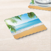 Moderne einfache Natur-Rustic-Papier-Unterlage Untersetzer (angewinkelt)