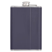 Moderne einfache Navy Blue Flask, 8oz. Flachmann (Rückseite)