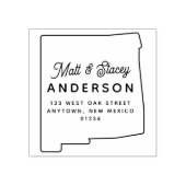 Moderne, einfache NEUE MEXICO Staat Rücksendeadres Gummistempel (Prägung)