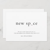 Moderne, einfache neue Räume Neue Raumfahrt Ankündigung (Vorne/Hinten)