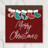 Moderne, einfache Niedliche Weihnachtsfeiertage St Geschenkanhänger (Vorderseite)