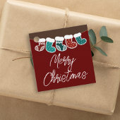 Moderne, einfache Niedliche Weihnachtsfeiertage St Geschenkanhänger