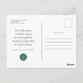 Moderne, einfache Niedliche Winterstadt Karte (Rückseite)