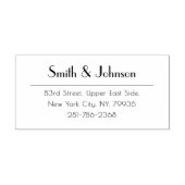 Moderne, einfache Office-Berufliche Rücksendeadres Gummistempel (Prägung)