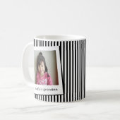 Moderne einfache Oma 2 Foto-Kaffeetasse Kaffeetasse (Vorderseite Links)