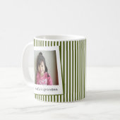 Moderne einfache Oma-Foto-Kaffeetasse Kaffeetasse (Vorderseite Links)