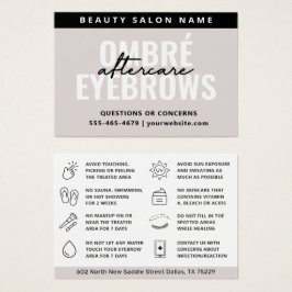 Moderne, einfache Ombre Powder Brows Aftercare Car