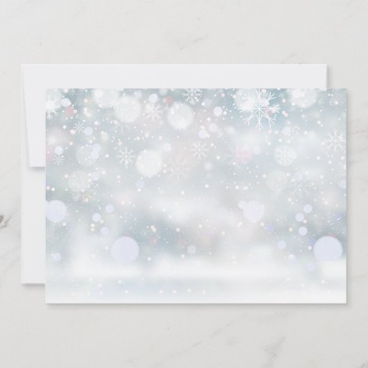 Moderne Einfache Paare Foto Weihnachten (Rückseite)