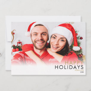 Moderne einfache Paarfoto Weihnachten