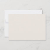 Moderne einfache Palm-Blätter RSVP-Karte RSVP Karte (Rückseite)