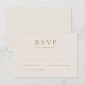 Moderne einfache Palm-Blätter RSVP-Karte RSVP Karte (Vorne/Hinten)