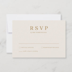 Moderne einfache Palmwedel-RSVP-Karte RSVP Karte