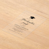 Moderne Einfache Partei für den Minimalistischen F Acryleinladungen (Ablage )