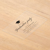 Moderne Einfache Partei für den Minimalistischen F Acryleinladungen (Ablage )