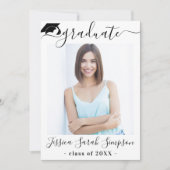 Moderne Einfache Partei für den Minimalistischen F Einladung (Vorderseite)