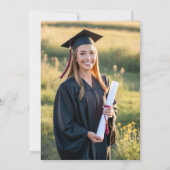 Moderne Einfache Partei für den Minimalistischen F Einladung (Rückseite)