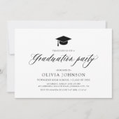 Moderne Einfache Partei für den Minimalistischen F Einladung (Vorderseite)