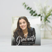 Moderne Einfache Partei für den Minimalistischen F Einladung (Stehend Vorderseite)