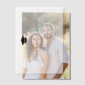 Moderne Einfache Partei für den Minimalistischen F Pergament Einladungen (Versatz (Ehepaar))