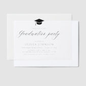 Moderne Einfache Partei für den Minimalistischen F Pergament Einladungen (Versetzt)