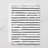 Moderne, einfache Party-Einladung (Rückseite)