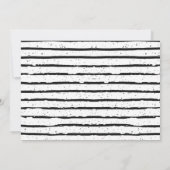 Moderne, einfache Party-Einladung (Rückseite)