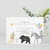 Moderne, einfache Party-Einladung (Stehend Vorderseite)