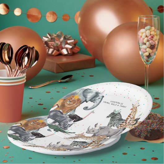 Moderne, einfache Party- und Aquarellplatte Pappteller (Multi)