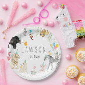 Moderne, einfache Party- und Aquarellplatte Pappteller (Party)