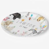 Moderne, einfache Party- und Aquarellplatte Pappteller (Schrägansicht)