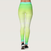 Moderne einfache Pastell Grün farbenfroh strahlend Leggings (Rückseite)