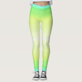 Moderne einfache Pastell Grün farbenfroh strahlend Leggings (Vorderseite)