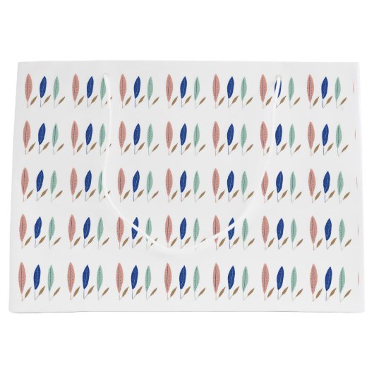 Moderne, einfache pastellfarbene minimalistische B Große Geschenktüte (Vorderseite)