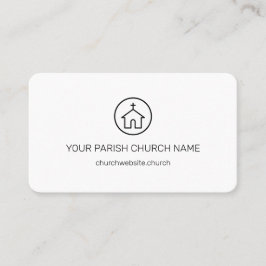Moderne einfache Pastor Religiöse Kirche Visitenkarte