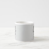Moderne einfache personalisierte Firmenmarkenlogo Espressotasse (Vorderseite)