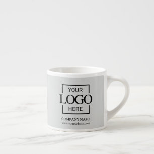 Moderne einfache personalisierte Firmenmarkenlogo Espressotasse