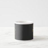 Moderne einfache personalisierte Firmenmarkenlogo Espressotasse (Vorderseite)