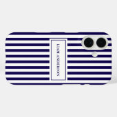 Moderne, einfache Personalisierte Marine mit verti Case-Mate iPhone Hülle (Rückseite (Horizontal))